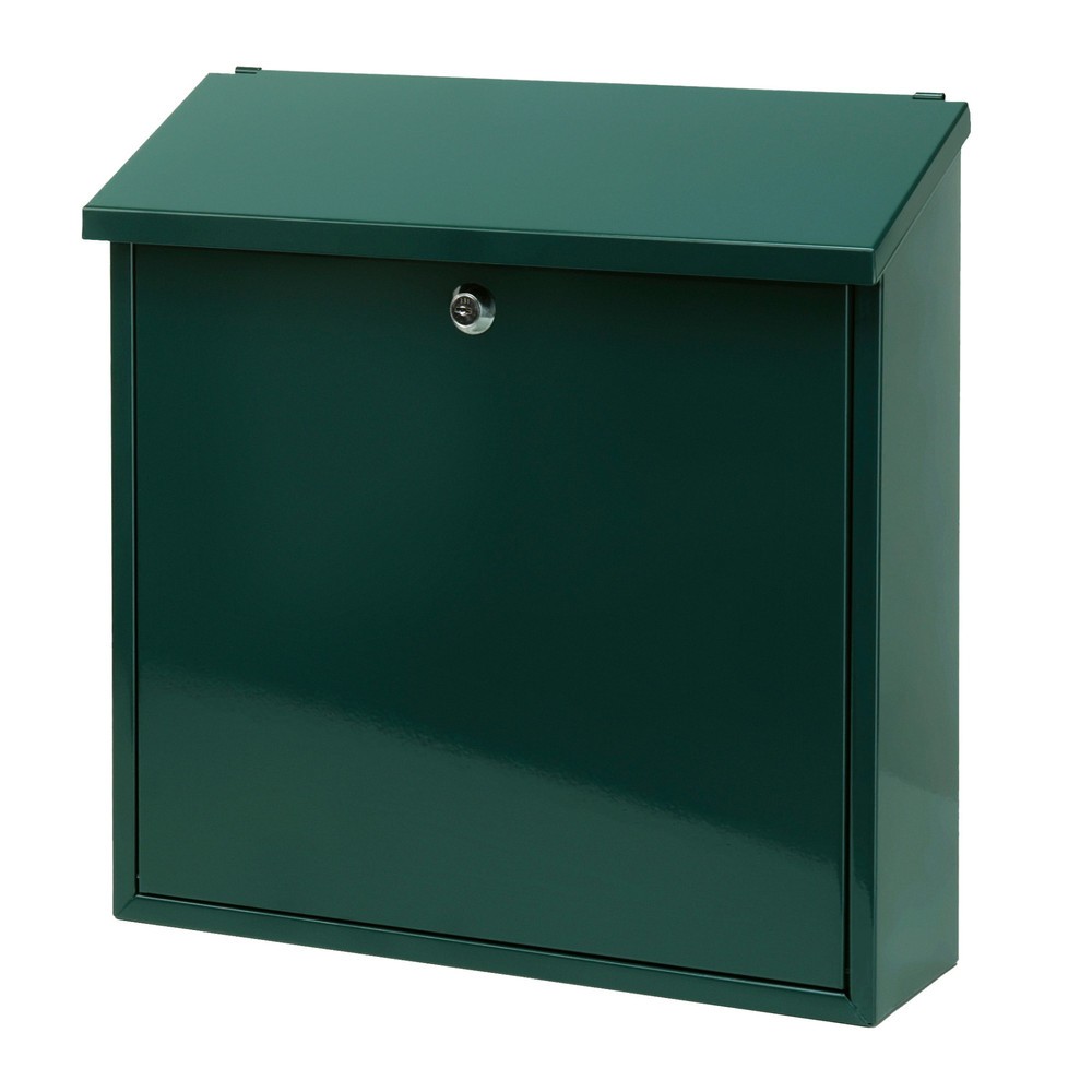 Produktabbildung Nr. 1: Boîte aux lettres murale Malagan, avec serrure à cylindre, en acier galvanisé, vert