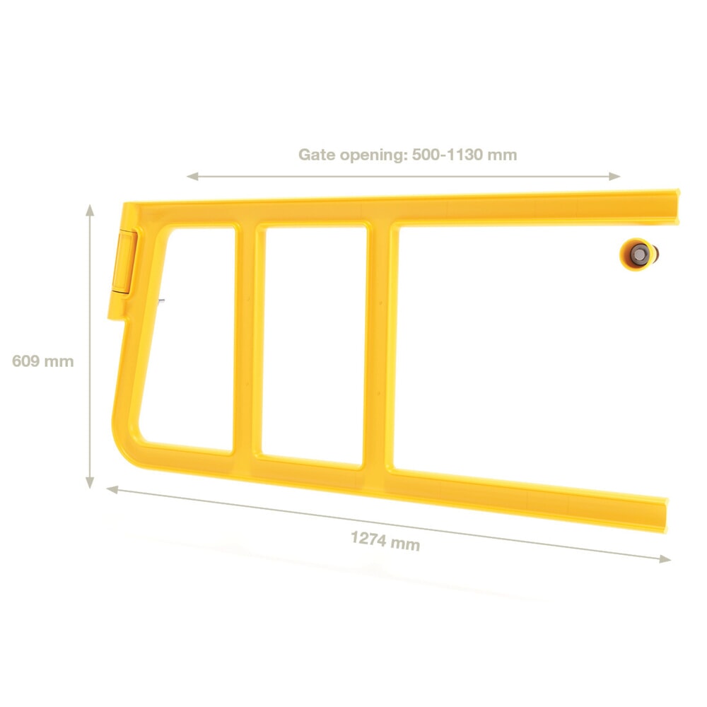 Produktabbildung Nr. 4: Porte de sécurité BOPLAN® Double Axes Gate® pour rambarde de protection, intérieur et extérieur, pour ouverture de porte de 1 130 mm