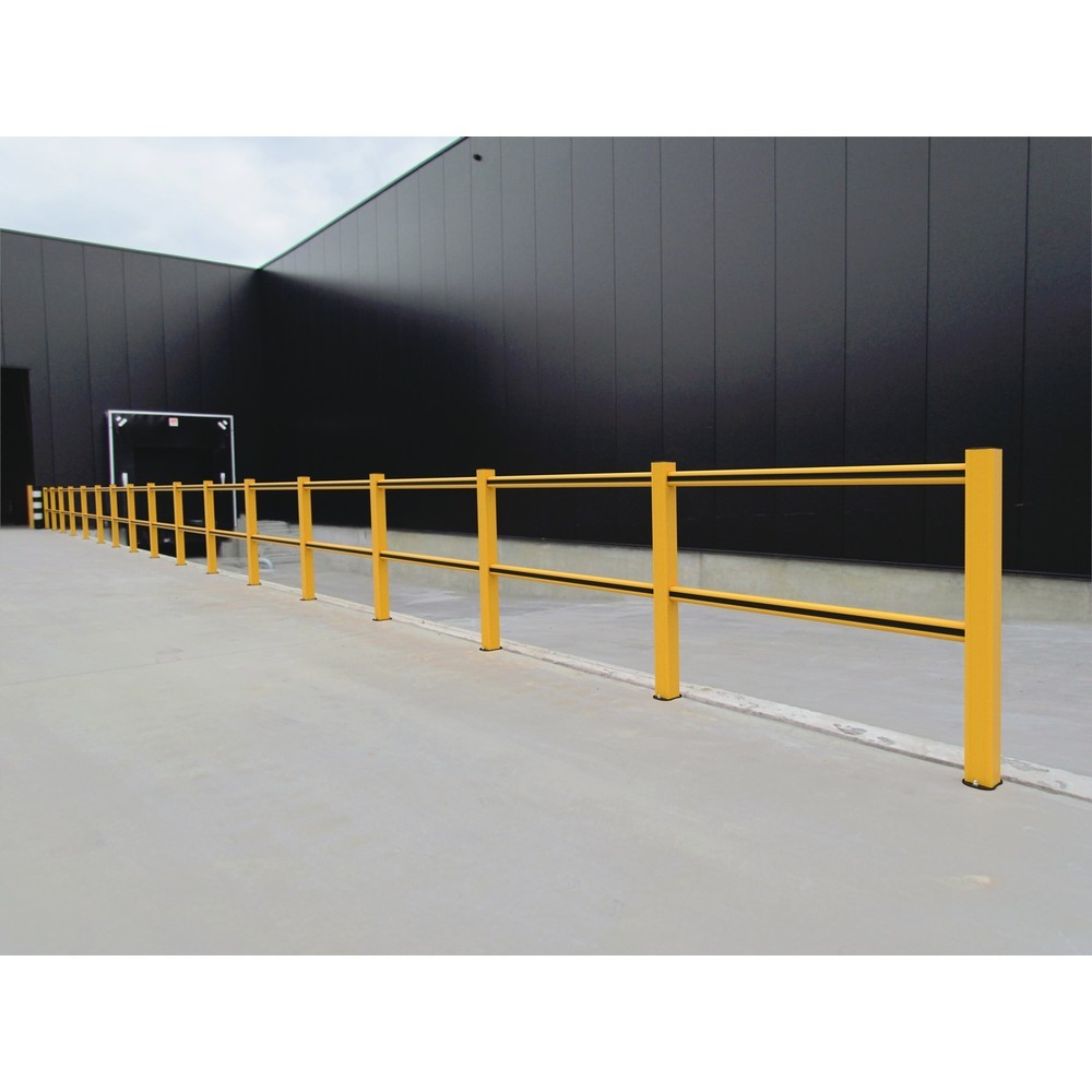 Produktabbildung Nr. 2: Rambarde de protection BOPLAN® Flex Impact® HD Light, jaune / noir, usage intérieur, H × L 1 145 × 1 250 mm