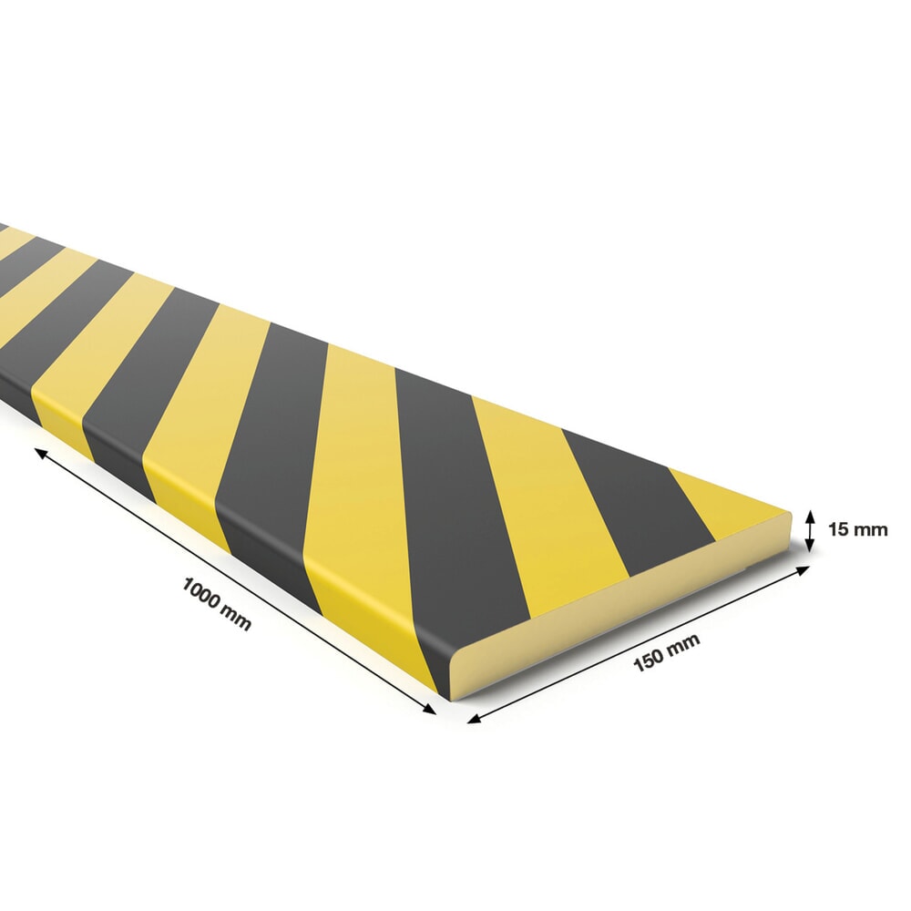 Produktabbildung Nr. 2: Protection contre les chocs BOPLAN® Teddy Pro® FL150 pour surfaces intérieures, autocollant, rectangulaire, H × L 15 × 1 000 mm