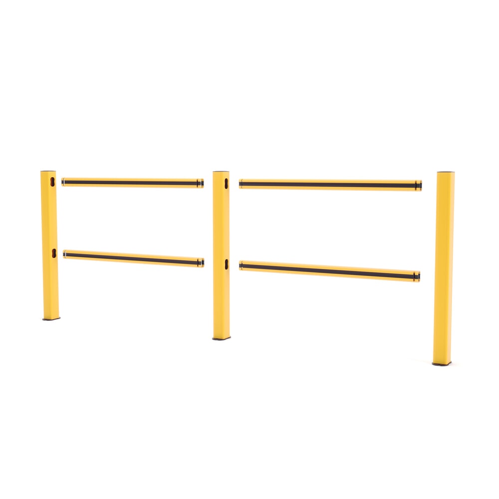 Produktabbildung Nr. 5: Veiligheidshek BOPLAN® Flex Impact® HD Light, geel / zwart, voor binnen, hxl 1.145 x 2.500 mm