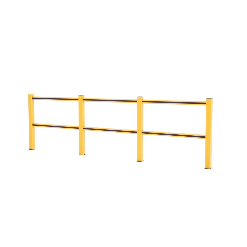 Product afbeelding: Veiligheidshek BOPLAN® Flex Impact® HD Light, geel / zwart, voor binnen, hxl 1.145 x 3.750 mm