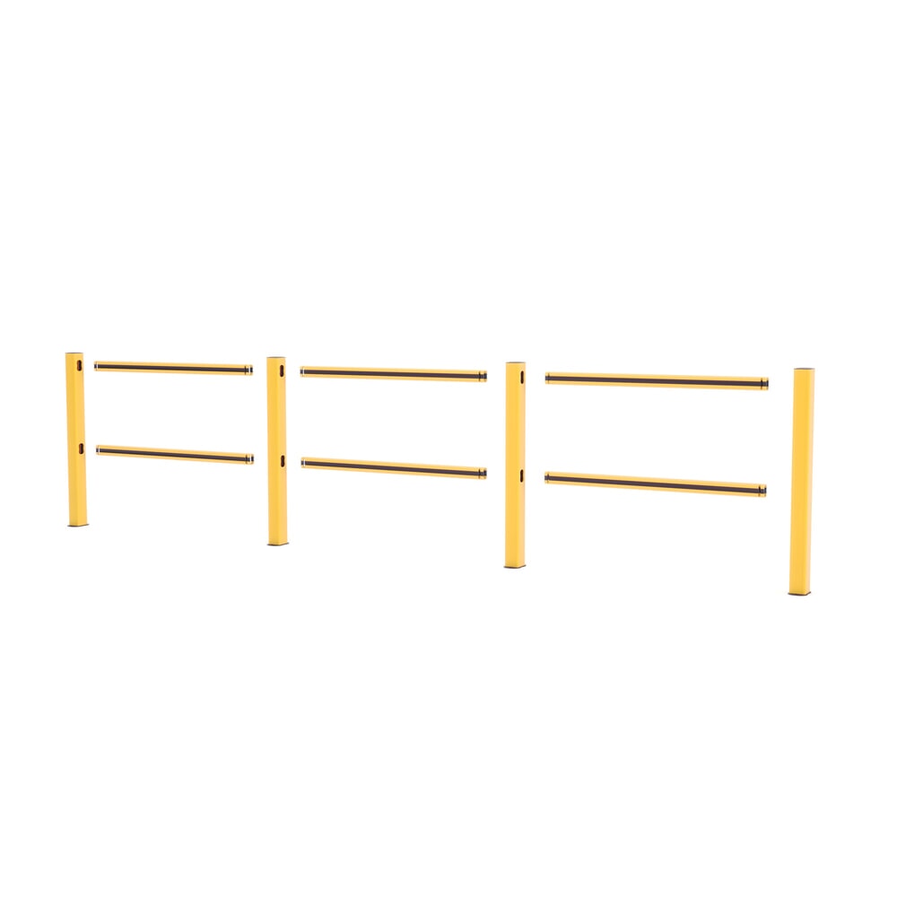 Produktabbildung Nr. 5: Veiligheidshek BOPLAN® Flex Impact® HD Light, geel / zwart, voor binnen, hxl 1.145 x 3.750 mm