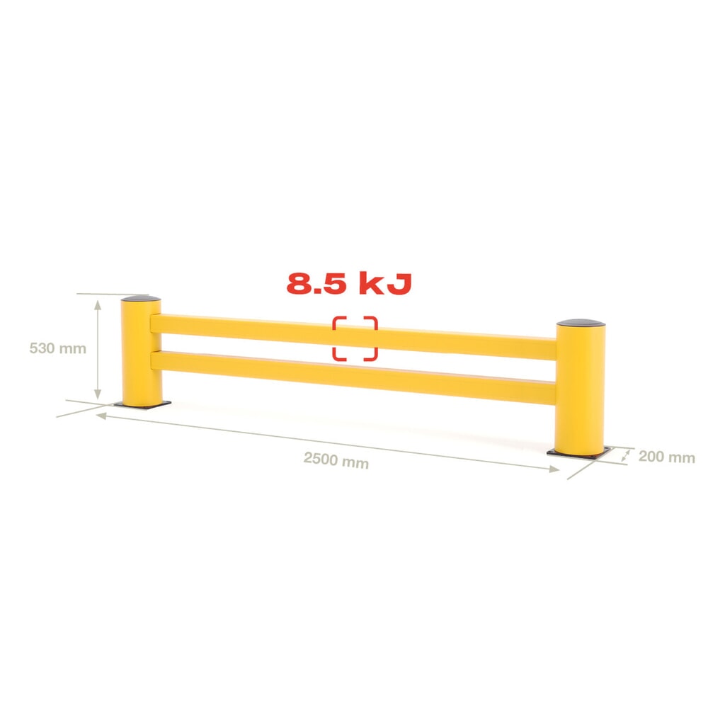 Produktabbildung Nr. 4: Protection de tête de rayonnage BOPLAN® Flex Impact® RE Rack End, longueur 2 500 mm, jaune