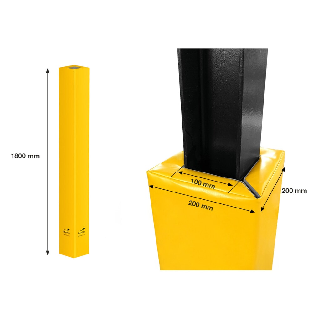Productafbeelding nr. 3: Aanrijbescherming voor pilaren BOPLAN® Flex Impact® Soft Column Cover, voor binnen en buiten, hoogte 1.800 mm, voor pilaarafmetingen (hxd) 100 x 100 mm