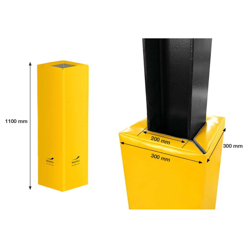 Produktabbildung Nr. 3: Protection de colonnes BOPLAN® Flex Impact® Soft Column Cover, intérieur et extérieur, hauteur 1 100 mm, pour dimensions de colonnes (H × P) 200 × 200 mm