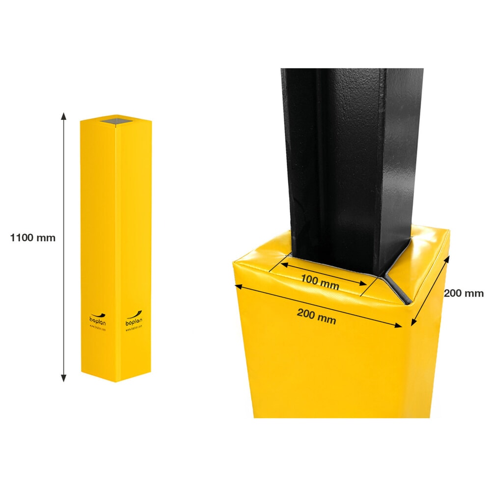 Produktabbildung Nr. 3: Aanrijbescherming voor pilaren BOPLAN® Flex Impact® Soft Column Cover, voor binnen en buiten, hoogte 1.100 mm, voor pilaarafmetingen (hxd) 100 x 100 mm