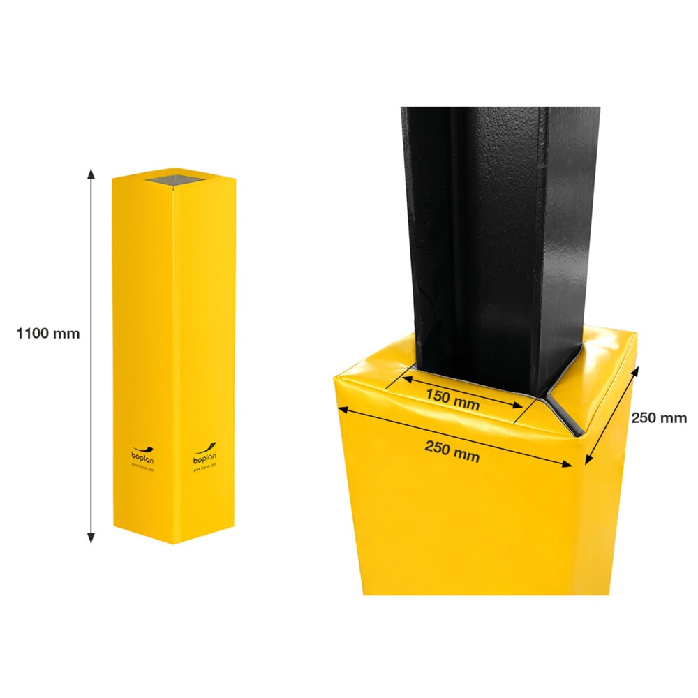 Produktabbildung Nr. 3: Protection de colonnes BOPLAN® Flex Impact® Soft Column Cover, intérieur et extérieur, hauteur 1 100 mm, pour dimensions de colonnes (H × P) 150 × 150 mm
