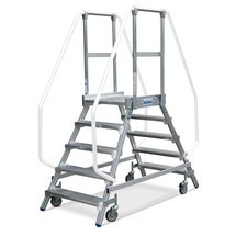 Productafbeelding nr. 1: Bordestrap KRAUSE®, 2-zijdig, verrijdbaar, stahoogte 0,95 m