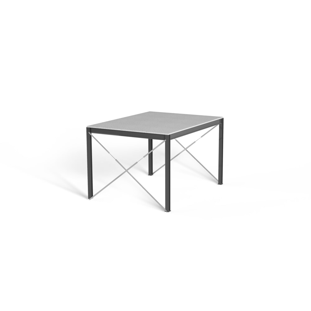 Bordestrap voor modulair entresolsysteem, uitstap links, gentiaanblauw Productafbeelding nr. 5: Bordestrap voor modulair entresolsysteem, uitstap links, gentiaanblauw