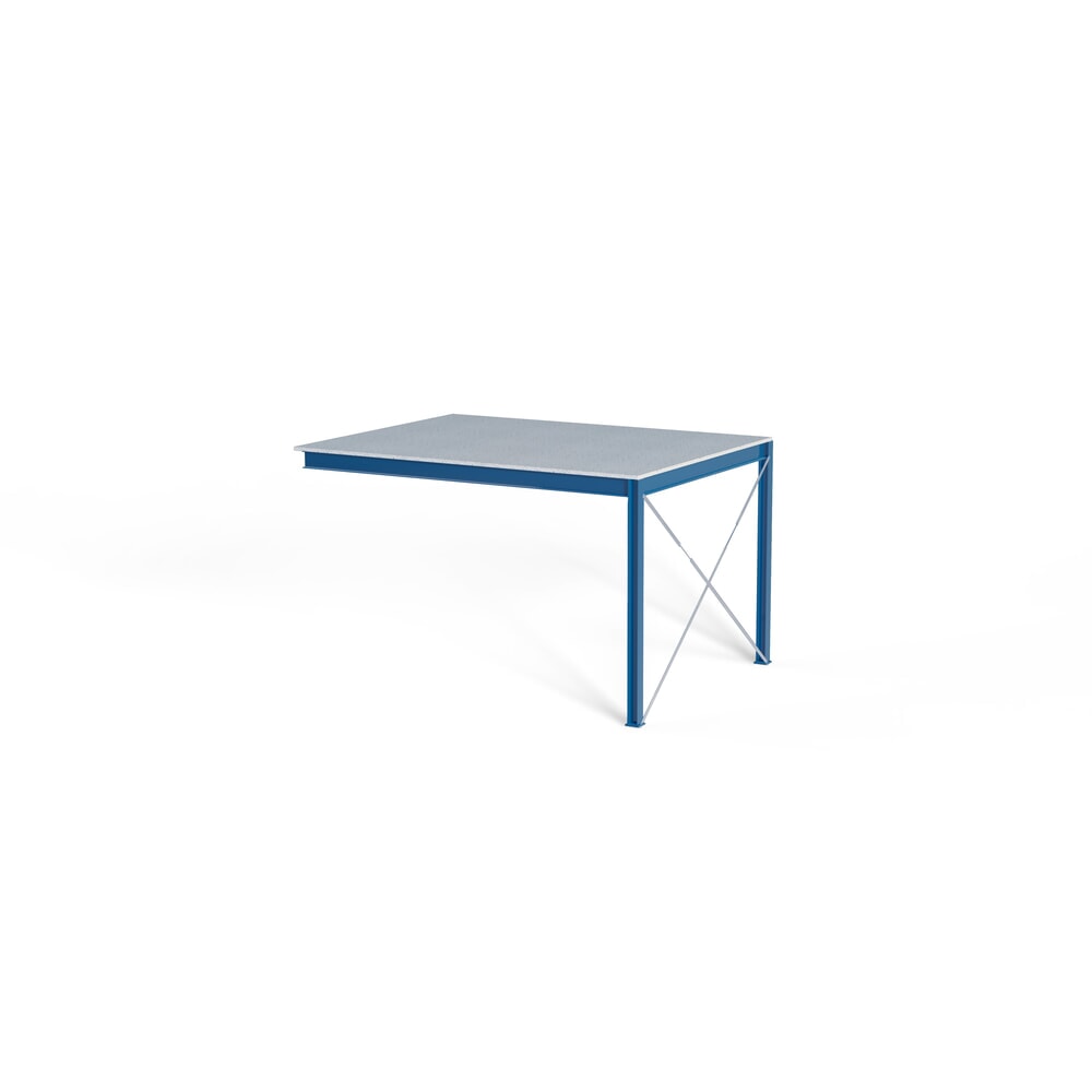 Bordestrap voor modulair entresolsysteem, uitstap links, gentiaanblauw Productafbeelding nr. 8: Bordestrap voor modulair entresolsysteem, uitstap links, gentiaanblauw