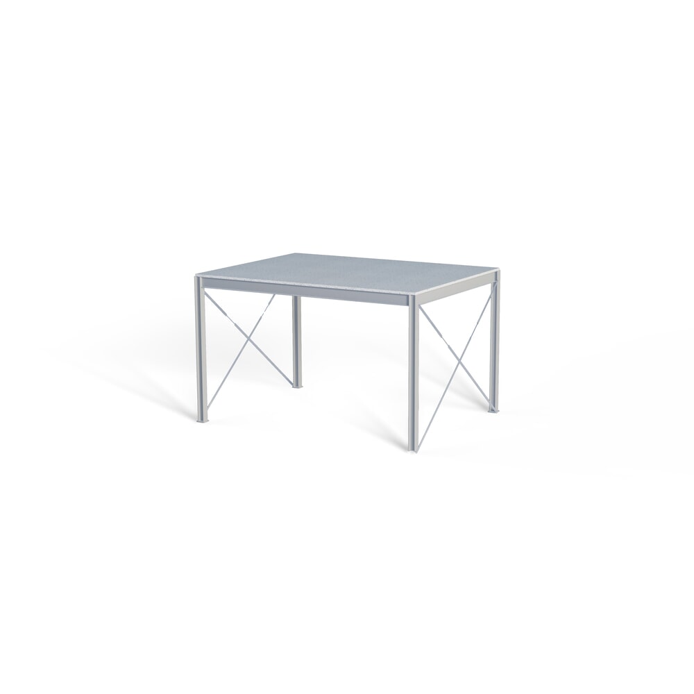 Bordestrap voor modulair entresolsysteem, uitstap links, lichtgrijs Productafbeelding nr. 3: Bordestrap voor modulair entresolsysteem, uitstap links, lichtgrijs