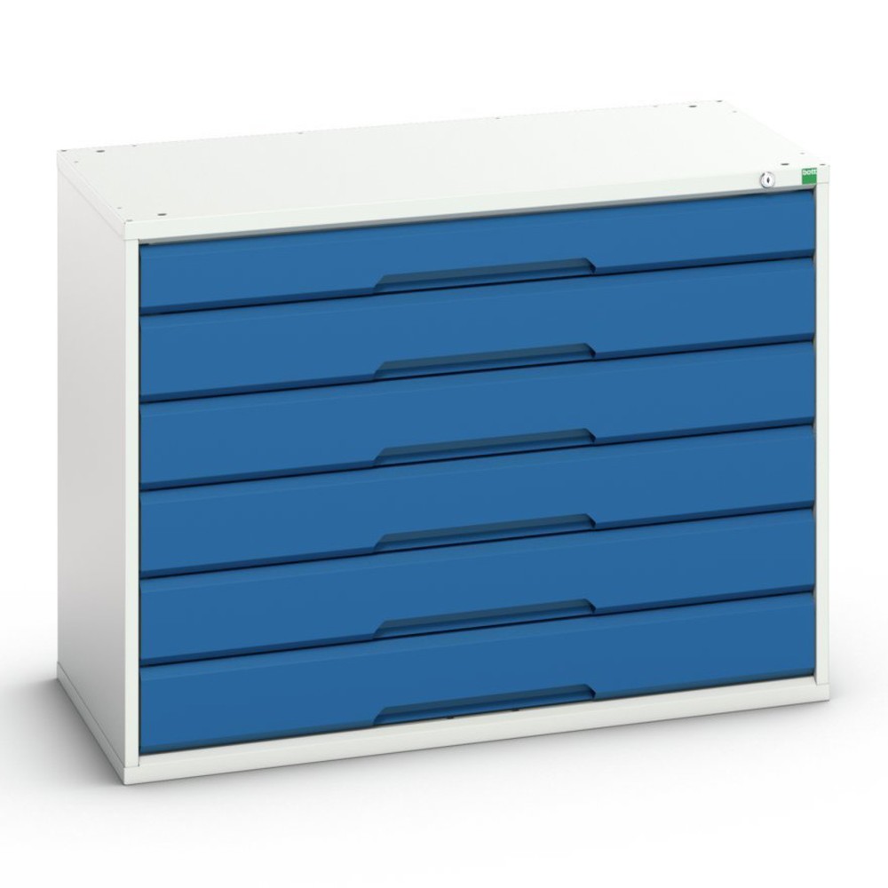 Produktabbildung Nr. 1: bott Armoire à tiroirs verso, avec 6 tiroirs, lxPxH : 1 050 x 550 x 800 mm
