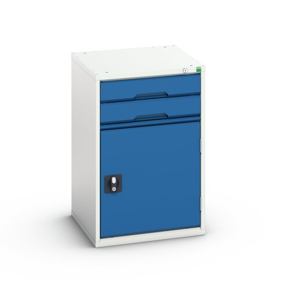 Produktabbildung Nr. 1: bott Armoire à tiroirs verso avec porte battante, avec 2 tiroirs et tablette, lxPxH : 525 x 550 x 800 mm