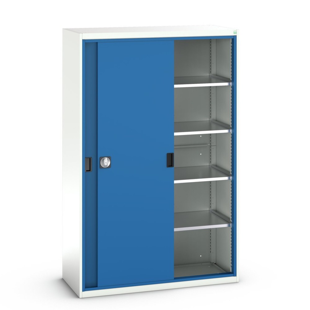 Produktabbildung Nr. 1: bott verso schuifdeurkast, met 4 legborden, B x D x H: 1.300 x 550 x 2.000 mm