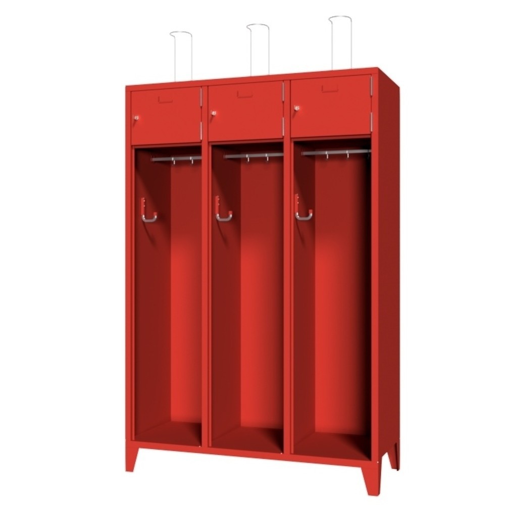 Produktabbildung Nr. 1: Brandweerkast PAVOY met poten + etikethouder, h x b x d 1.850 x 1.230 x 500 mm