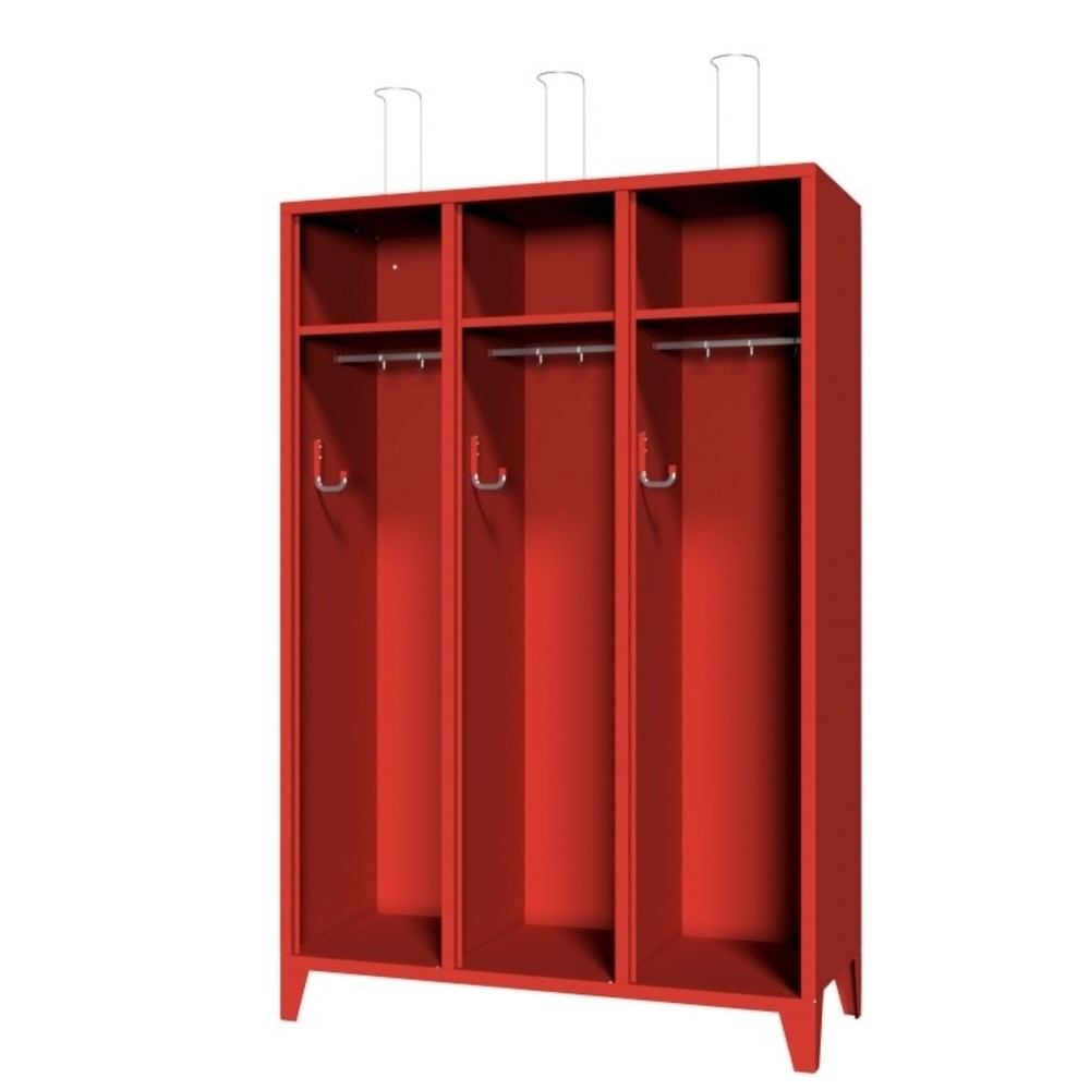 Product afbeelding: Brandweerkast PAVOY met poten + vak, h x b x d 1.850 x 1.230 x 500 mm