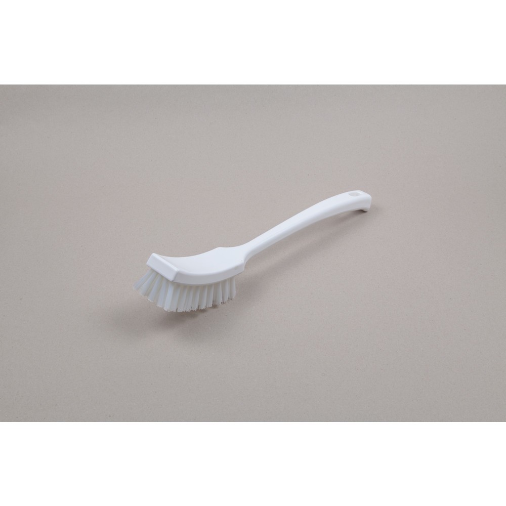 N° de l'image du produit 1 : Brosse à manche hygiénique, plastique, poils polyester 0,50, dure, 410 mm, transparent