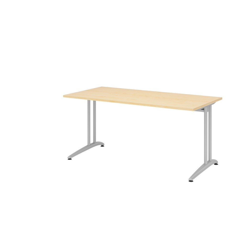 Produktabbildung Nr. 1: Werktafel Akzent, frame met C-voet, b x d 1.600 x 800 mm, esdoorn