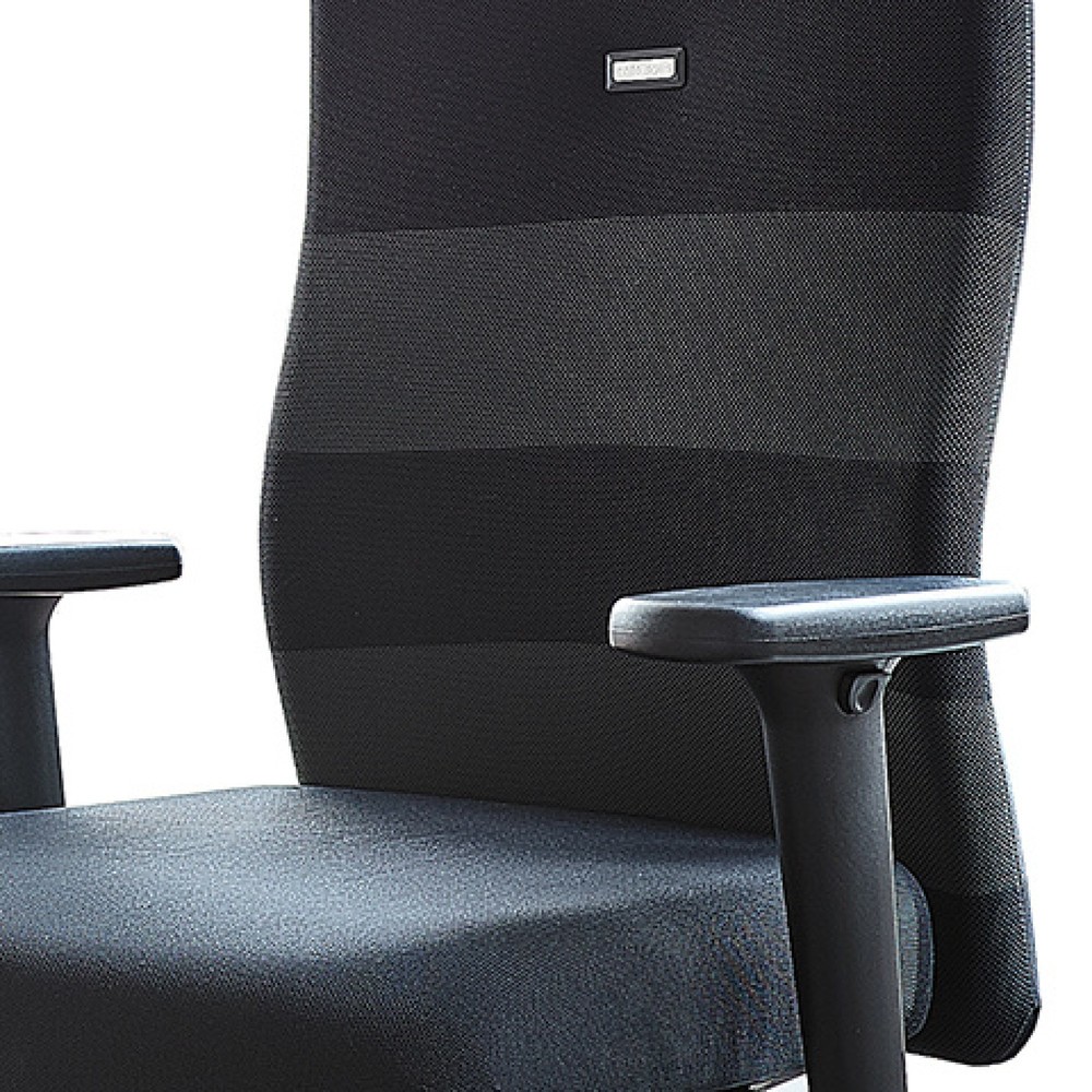 Productafbeelding nr. 2: Bureaustoel lento agilis AG10, zwart, 100% polyester, met hoofdsteun