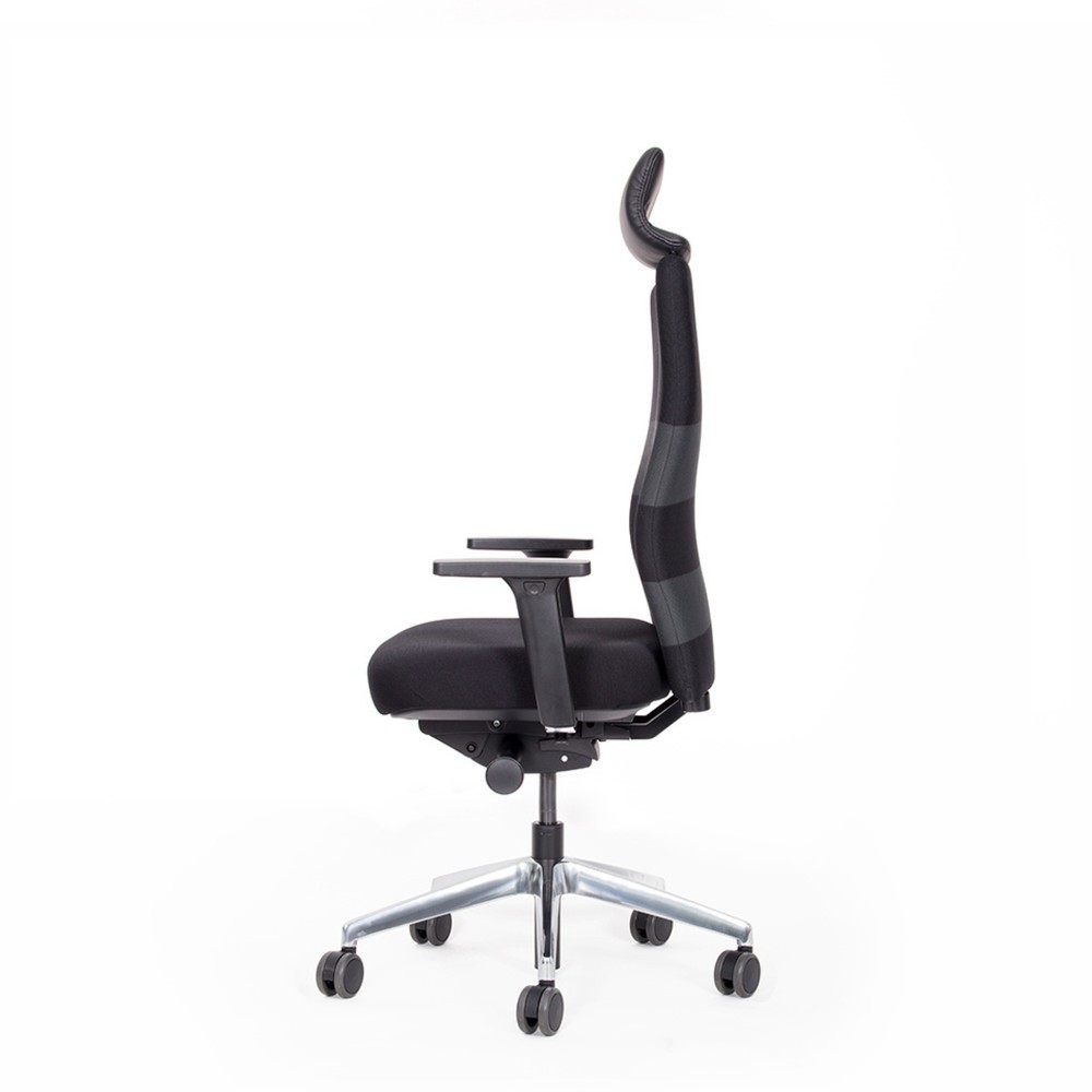 Productafbeelding nr. 3: Bureaustoel lento agilis AG10, zwart, 100% polyester, met hoofdsteun