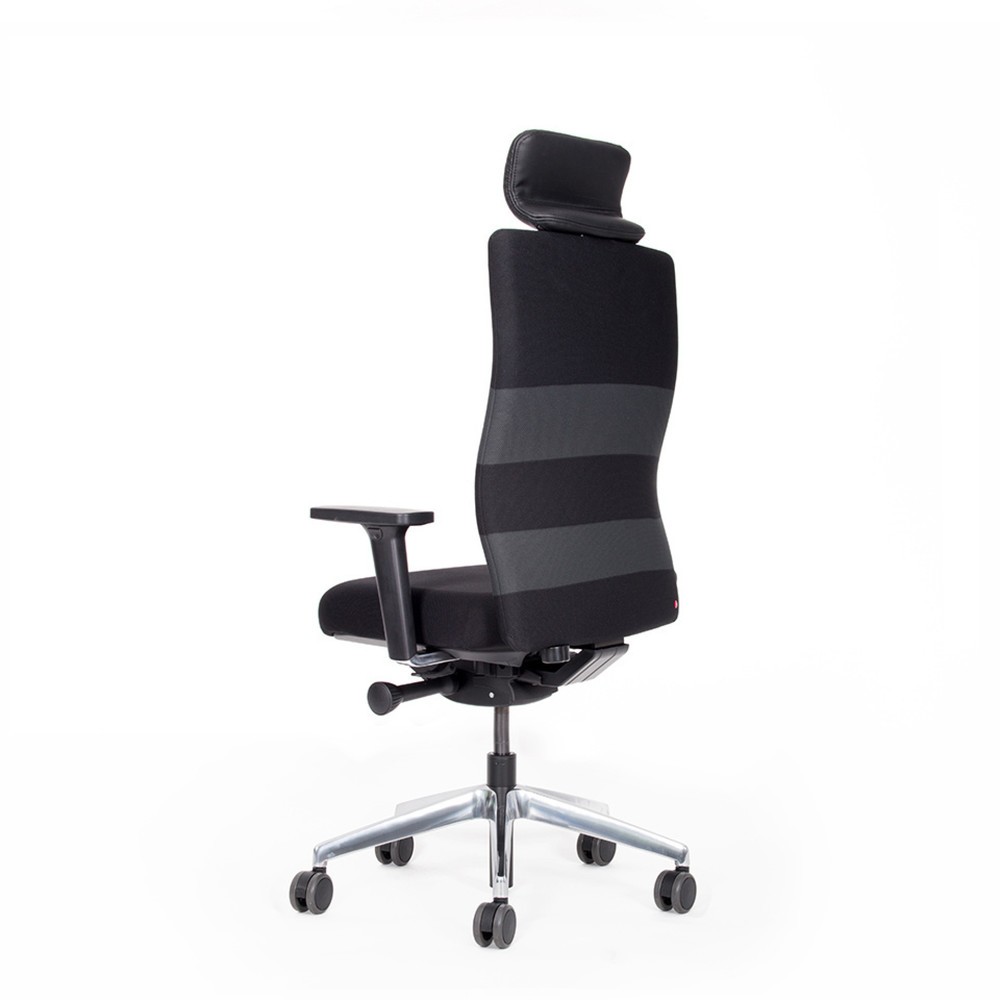 Productafbeelding nr. 4: Bureaustoel lento agilis AG10, zwart, 100% polyester, met hoofdsteun