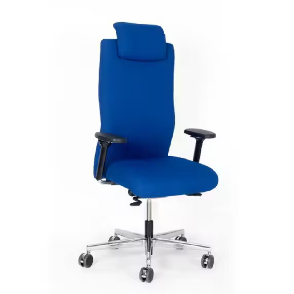 Productafbeelding nr. 3: Bureaustoel lento agilis XL AG12, 100% polyester, blauw, met hoofdsteun