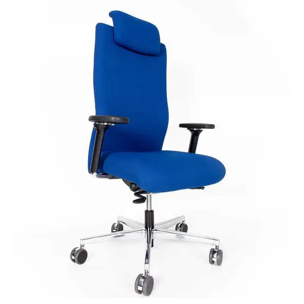 Productafbeelding nr. 5: Bureaustoel lento agilis XL AG12, 100% polyester, blauw, met hoofdsteun