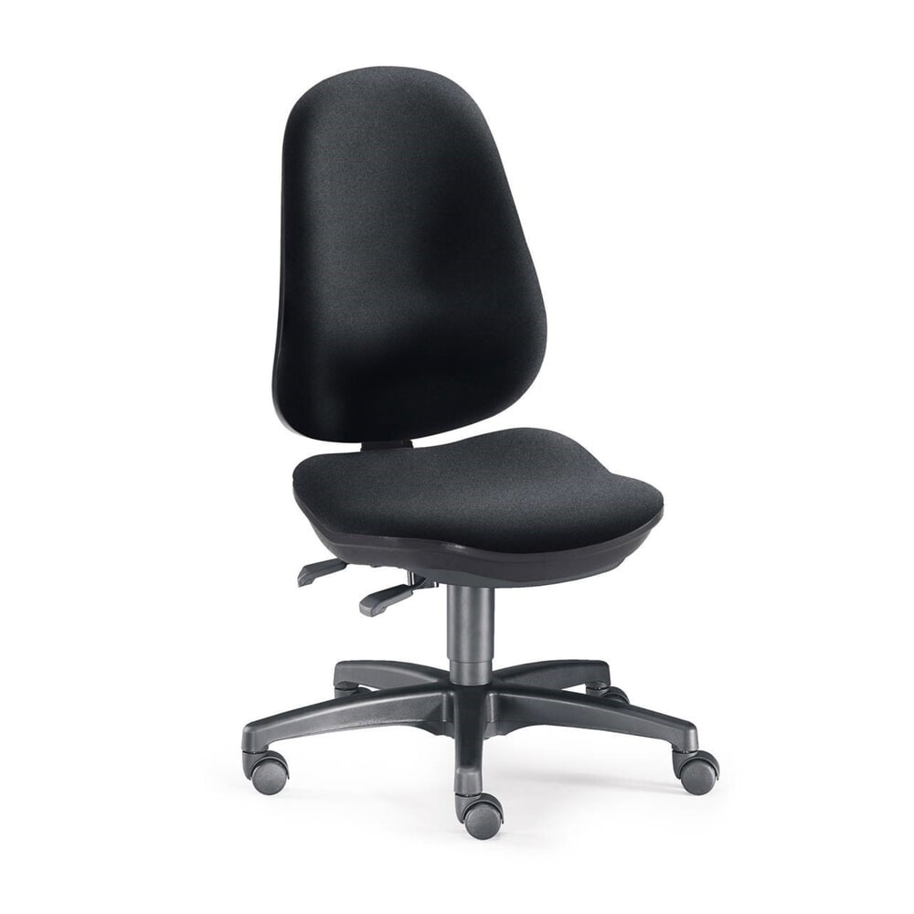 Product afbeelding: Bureaustoel RELAX, antiherniazitting, hoge rugleuning, zwart