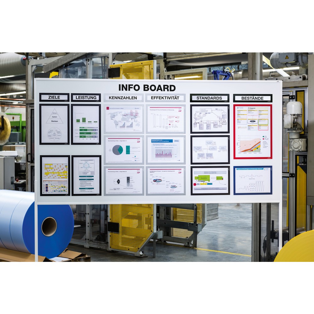 Produktabbildung Nr. 4: Cadre magnétique DURABLE DURAFRAME® Top, DIN A3, argent métallisé