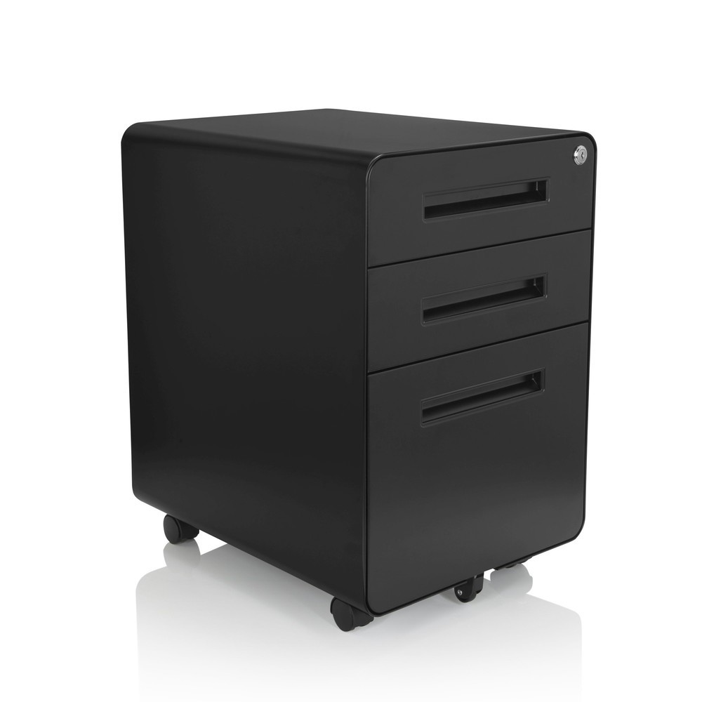 Produktabbildung Nr. 3: Caisson à roulettes hjh OFFICE COLOR PLUS I métal, noir