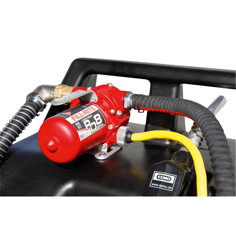 N° de l'image du produit 2 : Cart ravitailleur essence CEMO en PE, 60 l avec pompe électrique