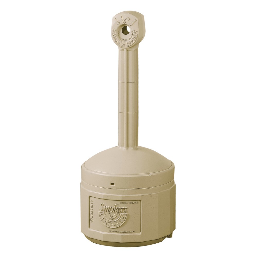 Illustration du produit: Cendrier colonne de sécurité Justrite®, auto-extinguible, 15 litres, beige