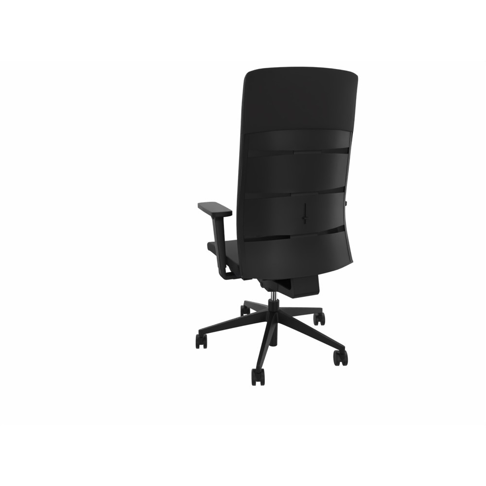 Produktabbildung Nr. 3: Chaise de bureau lento agilis matrix MT13, 100 % polyester, noir, accoudoir avec support en plastique