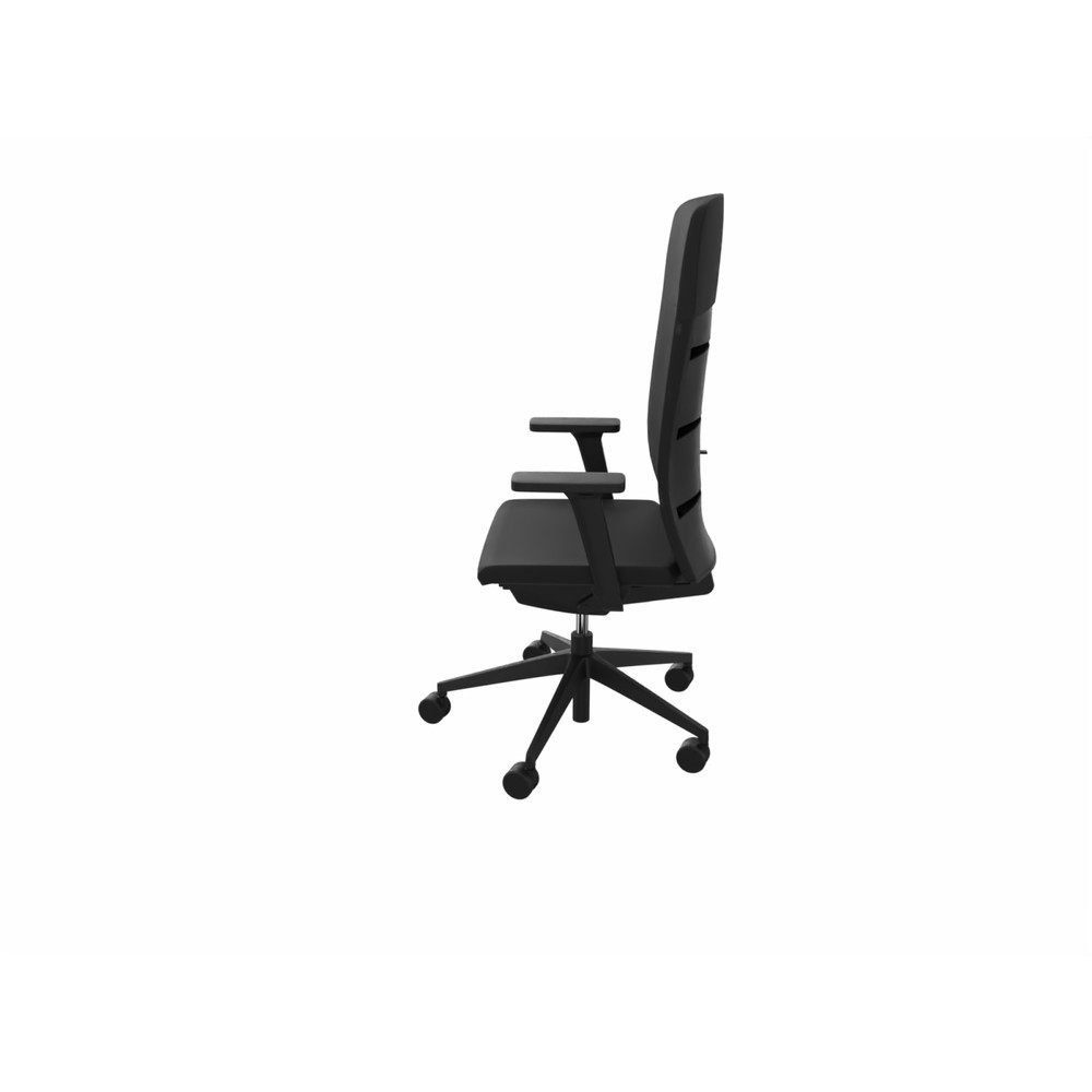 Produktabbildung Nr. 4: Chaise de bureau lento agilis matrix MT13, 100 % polyester, noir, accoudoir avec support en plastique