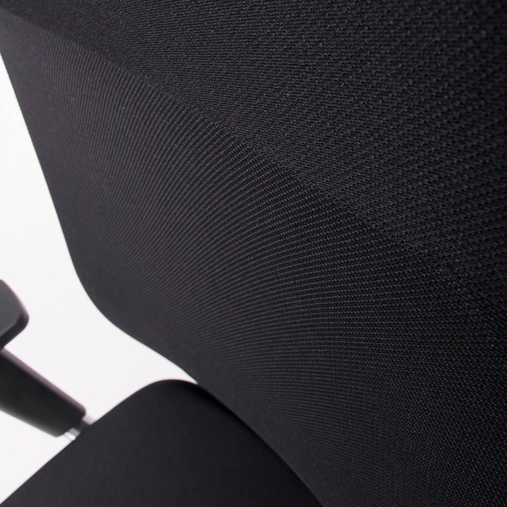 Produktabbildung Nr. 5: Chaise de bureau lento agilis matrix MT13, 100 % polyester, noir, accoudoir avec support en plastique