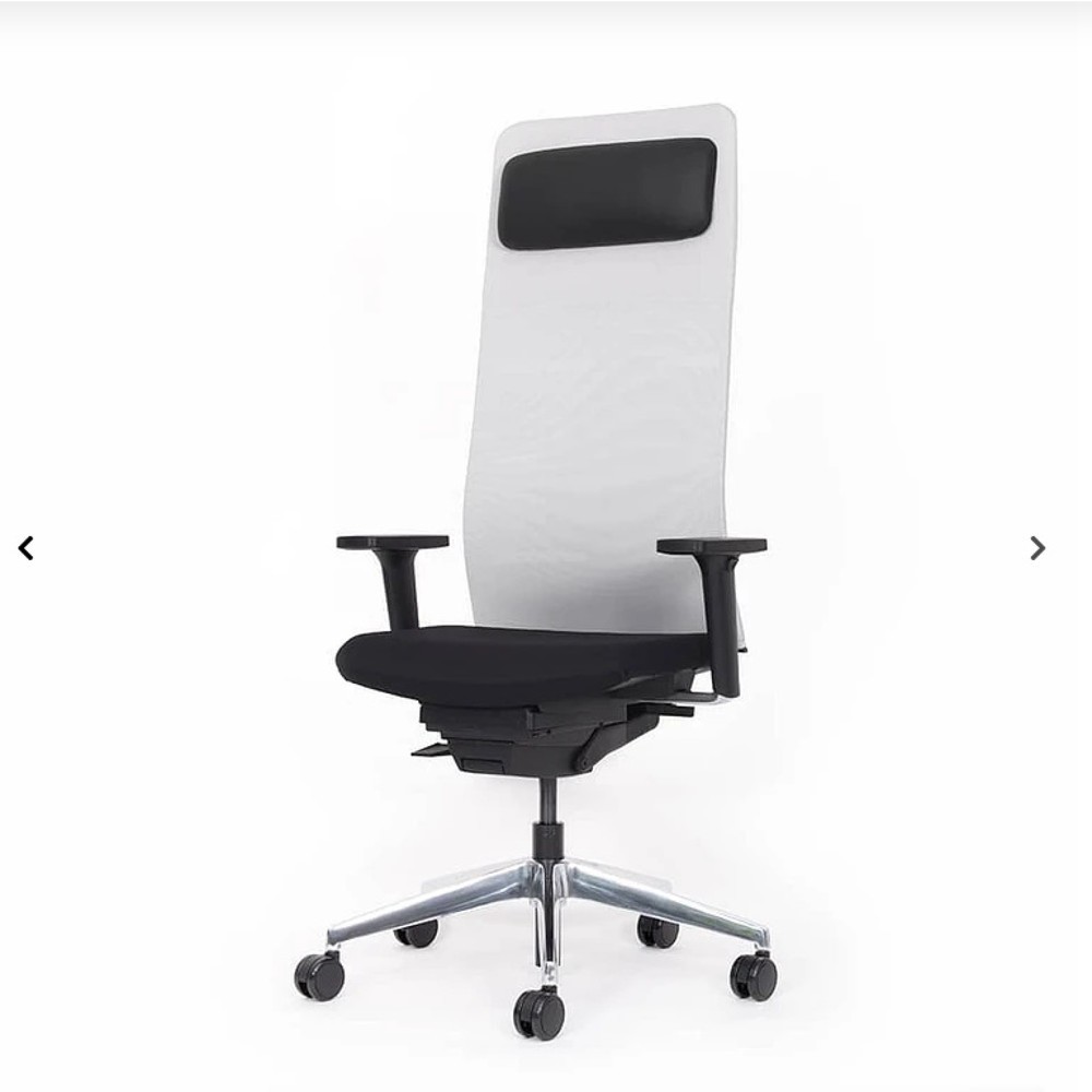 N° de l'image du produit 1 : Chaise de bureau lento agilis matrix MT14, 100 % polyester, gris clair/noir