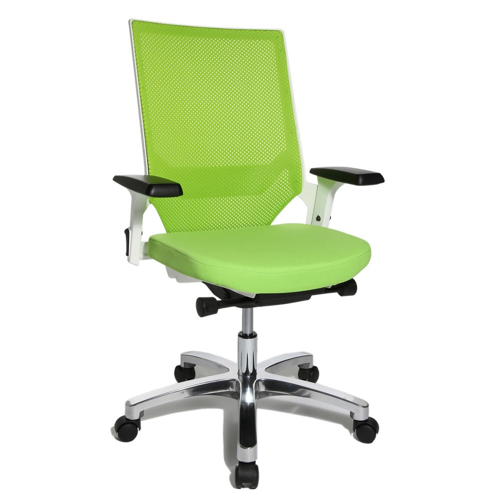 Produktabbildung Nr. 6: Chaise de bureau pivotante Topstar® autosynchrone, dossier en mesh, verte