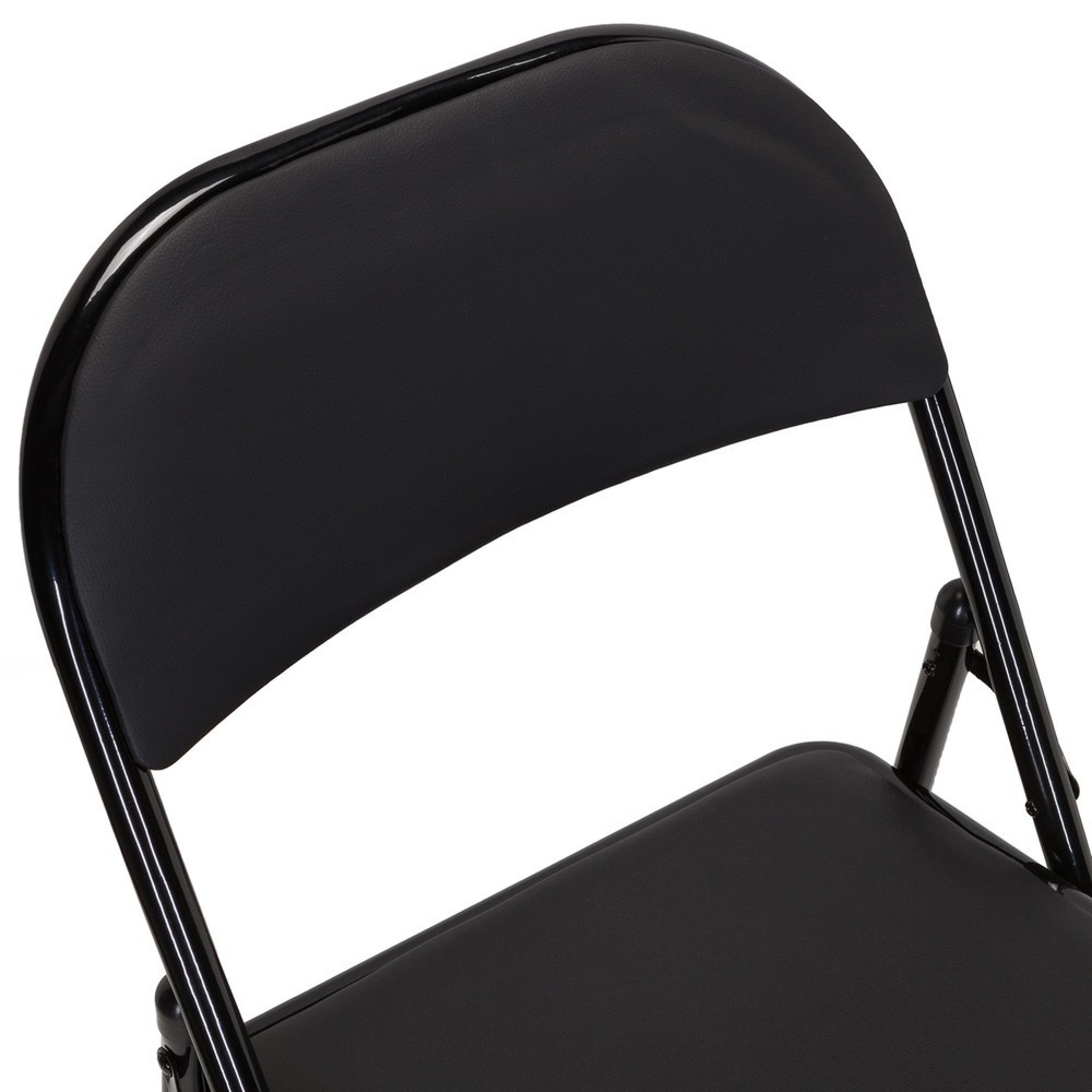 Produktabbildung Nr. 4: Chaise de conférence / chaise-visiteur / chaise pliante hjh OFFICE BANDA V PU, noir