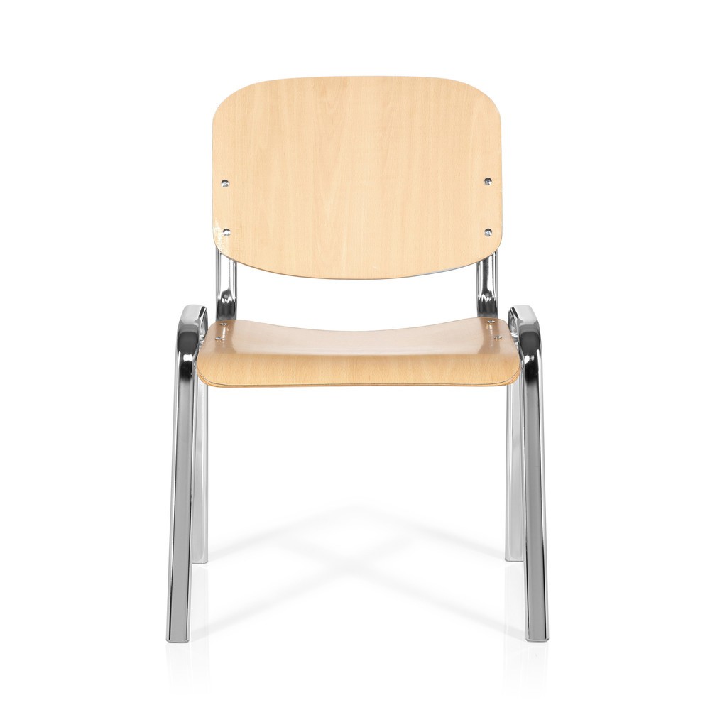 Produktabbildung Nr. 1: Chaise de conférence / chaise-visiteur hjh OFFICE XT 600, chromé/hêtre