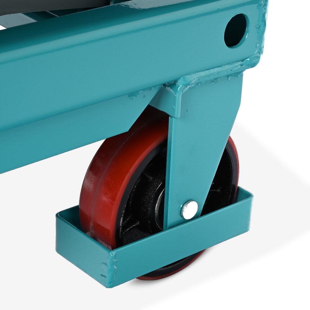 N° de l'image du produit 6 : Chariot à table élévatrice à ciseaux Ameise®, arceau fixe, capacité de charge 500 kg, 850 x 500 mm