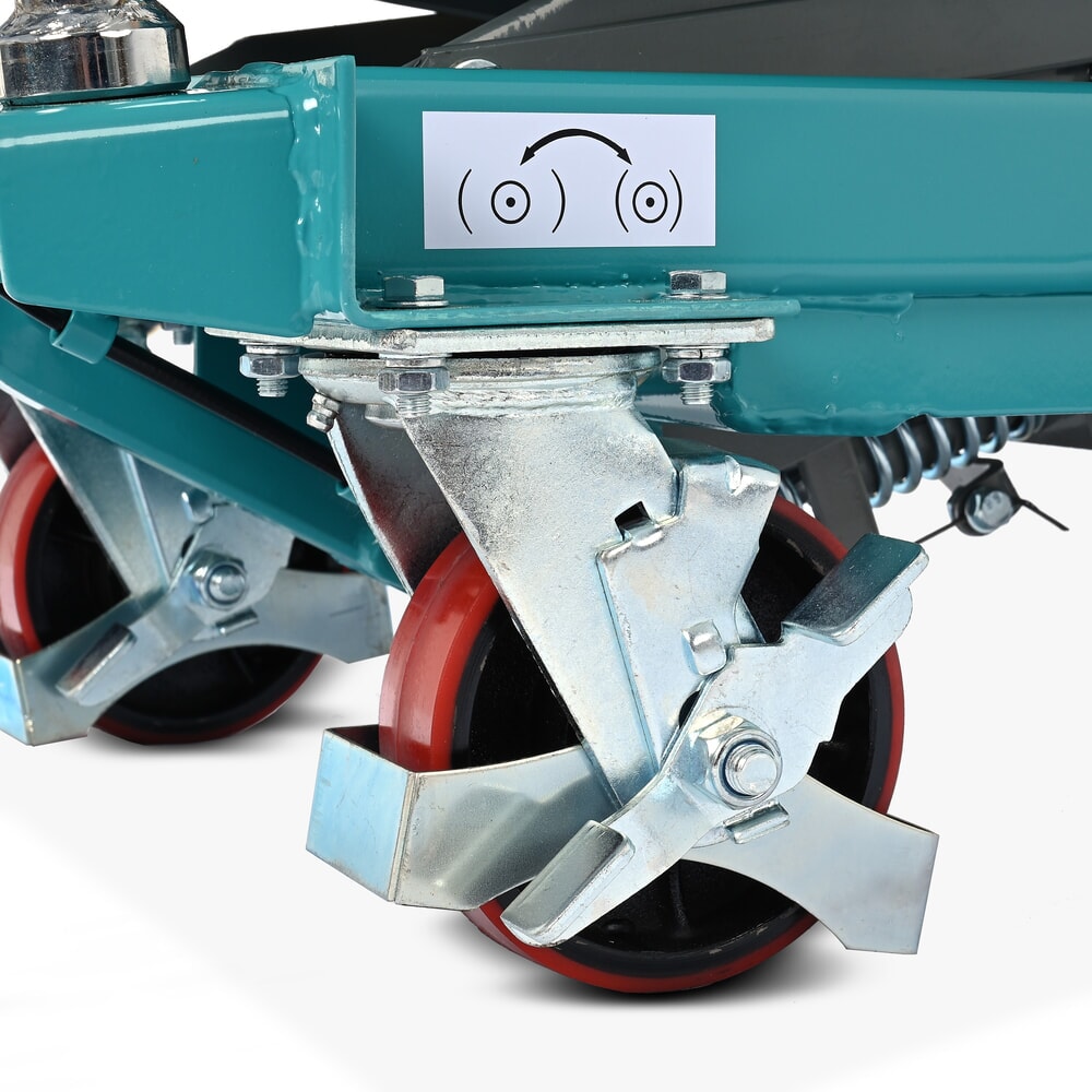 N° de l'image du produit 12 : Chariot à table élévatrice à ciseaux Ameise®, arceau fixe, capacité de charge 500 kg, 850 x 500 mm