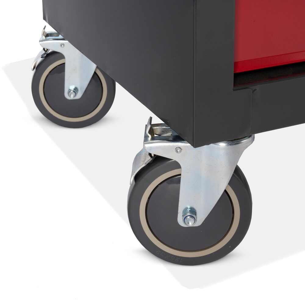 N° de l'image du produit 10 : Chariot d’atelier Steinbock® S, 5 tiroirs, verrouillable, avec assortiment d’outils de 92 pièces