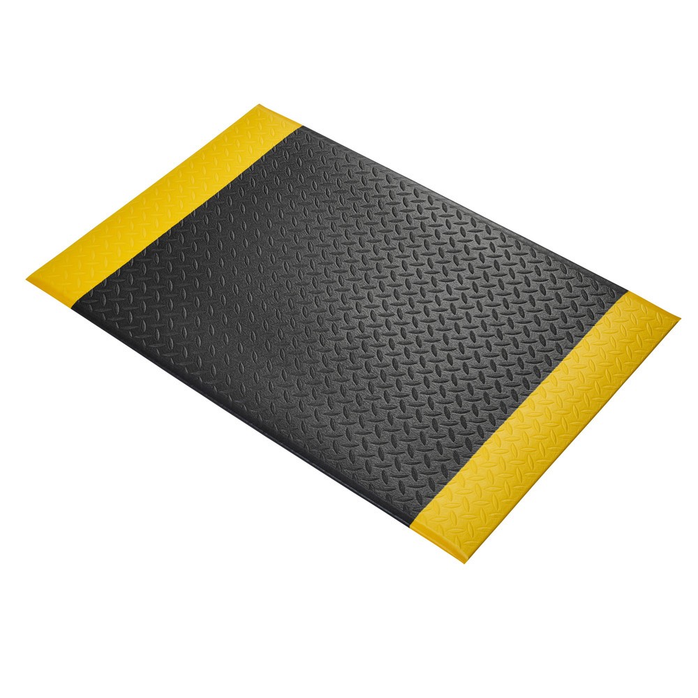 Produktabbildung Nr. 1: COBA Orthomat® Diamond antivermoeidheidsmat , bxd 600 x 900 mm, zwart/geel