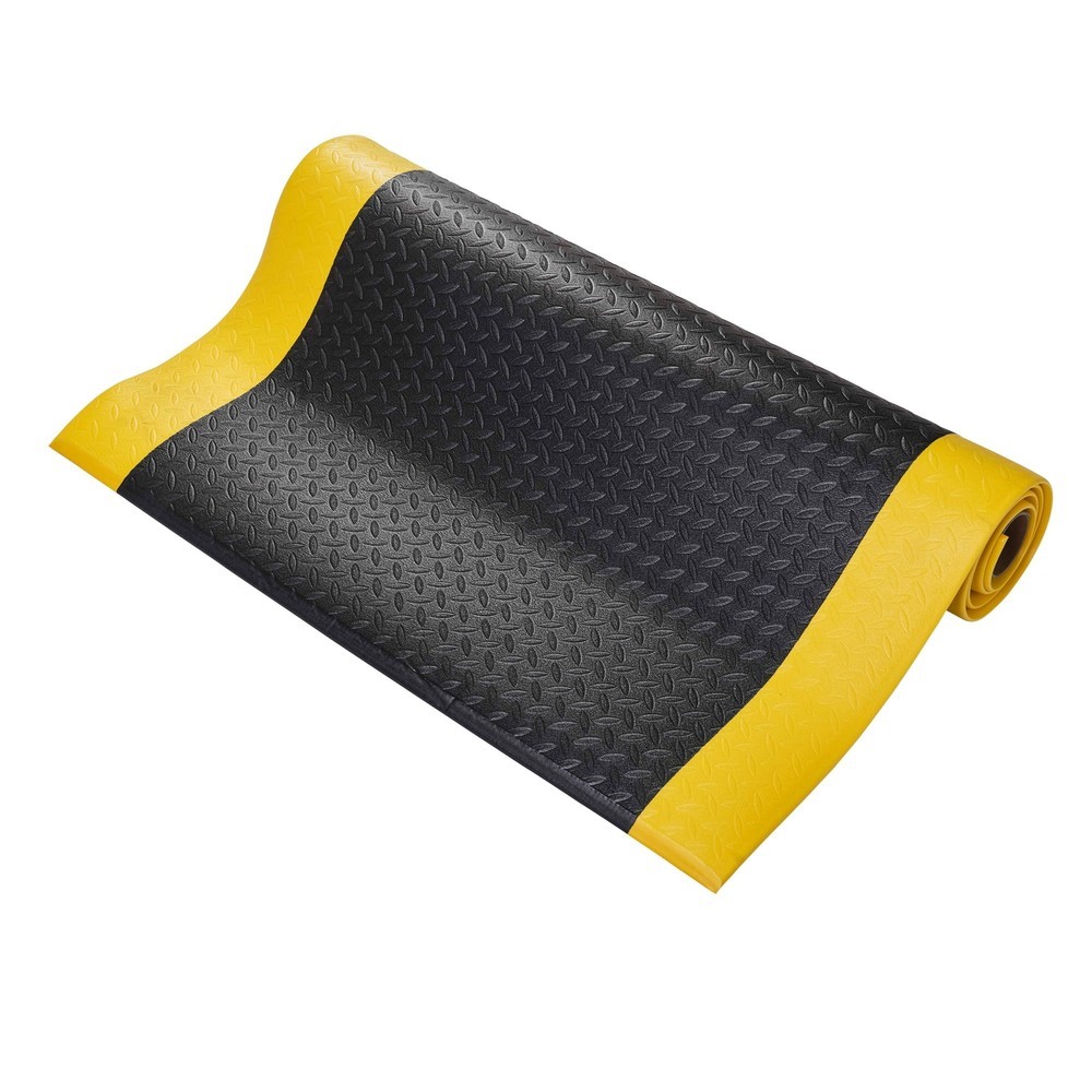 Produktabbildung Nr. 1: COBA Orthomat® Diamond antivermoeidheidsmat, bxd 900 x lpm mm, zwart/geel