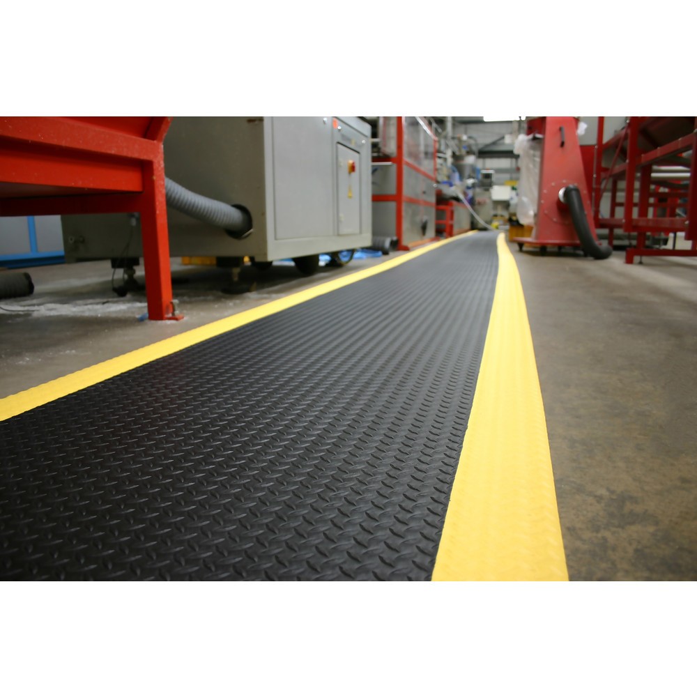 Produktabbildung Nr. 4: COBA Orthomat® Diamond antivermoeidheidsmat, bxd 900 x lpm mm, zwart/geel
