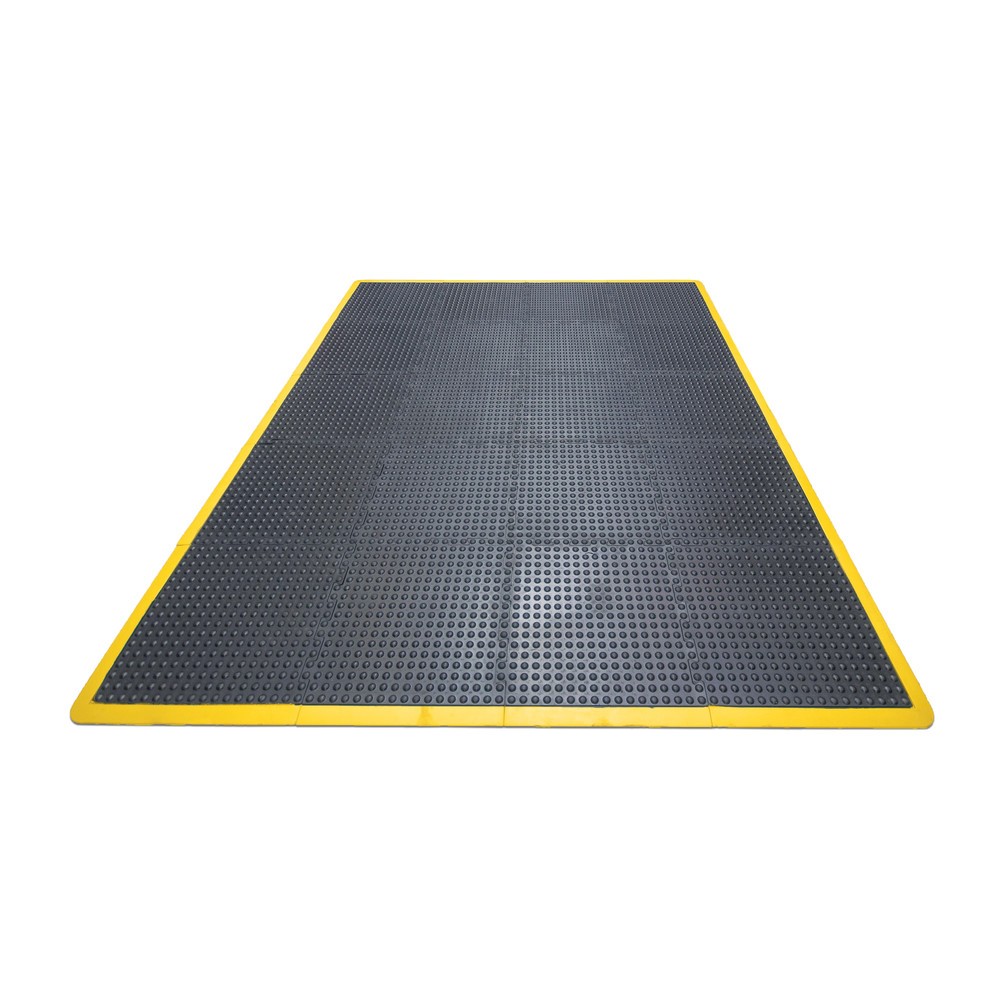 N° de l'image du produit 3 : COBA Tapis anti-fatigue, à picots, système de dalles, dalle de bord, rebord jaune