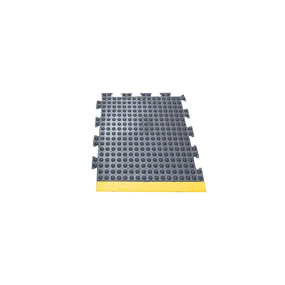 N° de l'image du produit 2 : COBA Tapis anti-fatigue, à picots, système de dalles, dalle de bord, rebord jaune