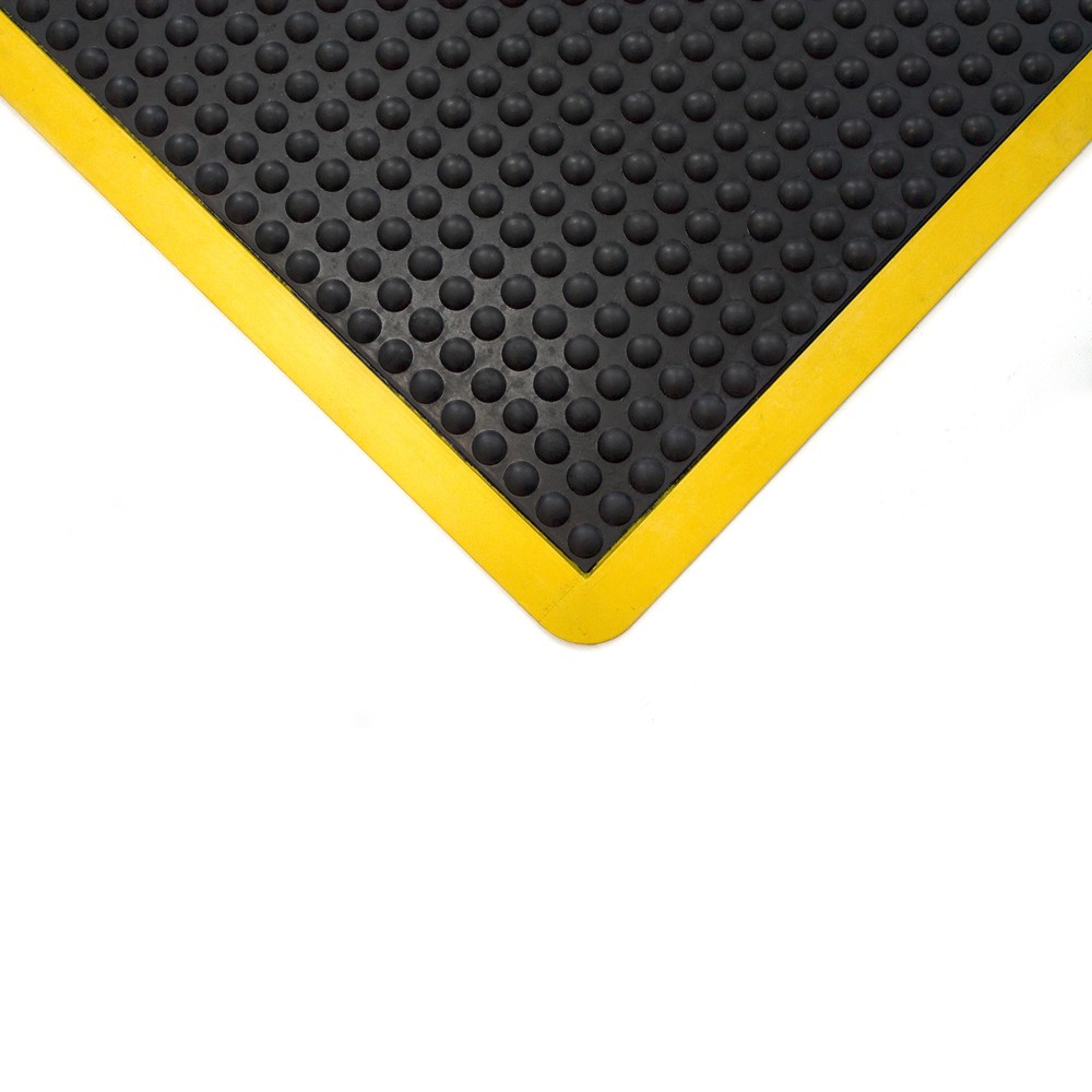 N° de l'image du produit 3 : COBA Tapis anti-fatigue, à picots, système de dalles, dalle de coin, rebord jaune