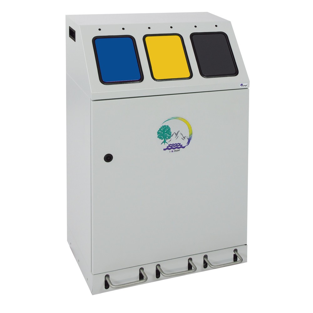 Produktabbildung Nr. 1: Collecteur de matériaux compact stumpf® à pédale, 3 x 30 l